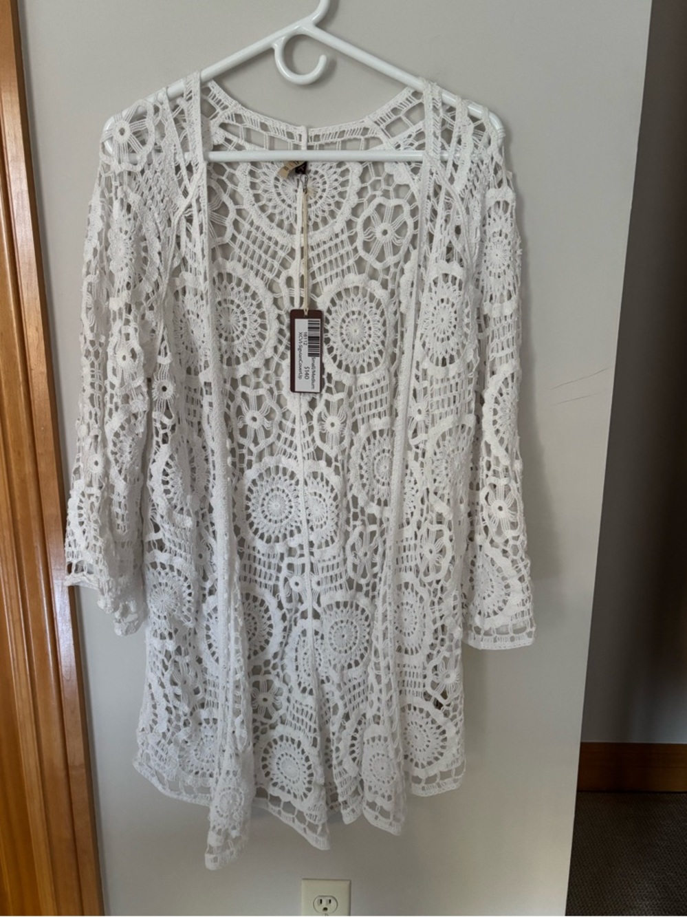 XCVI White Crochet Lace Cardigan - NWT